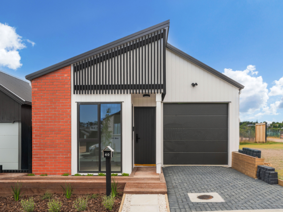 Free-standing house with farm view